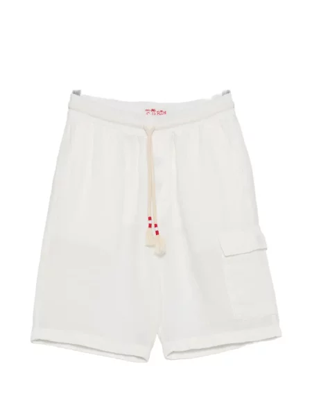 Pantaloni scurți Mc2 Saint Barth cu cordon alb
