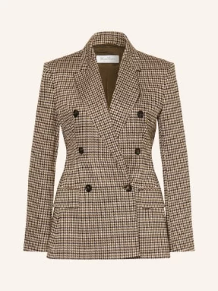 Max Mara Blejzr Mxmeccelso / hnědá / olivová béžová