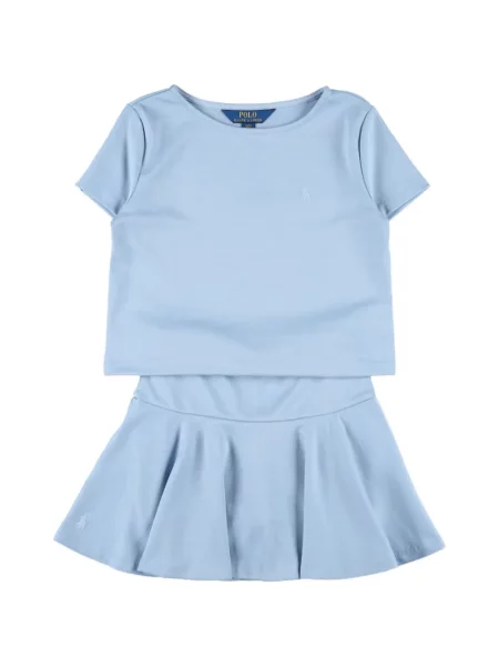 Spódnica dziecięca Polo Ralph Lauren niebieska