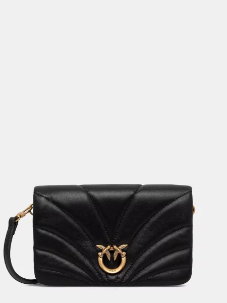 Rucsac Pinko din piele plic negru
