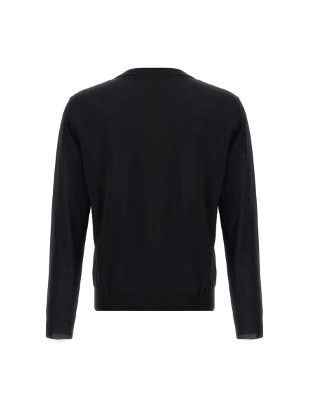 Haftowany sweter Valentino wełniany czarny