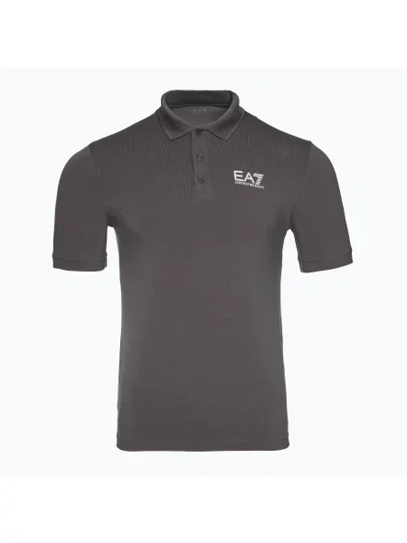 Tričko Emporio Armani Train Visibility Polo volcanic glass šedé