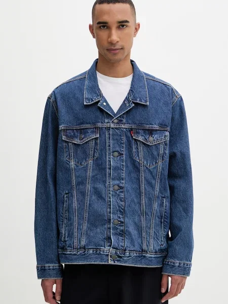 Levi's kurtka jeansowa THE TRUCKER JACKET niebieska