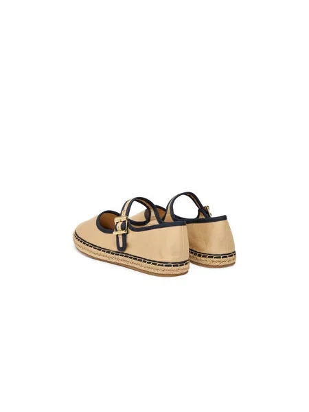 Espadrile Tommy Hilfiger Buckle Maryjane Espadrille smeđa