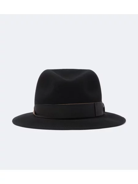Vlnený klobúk Borsalino čierna