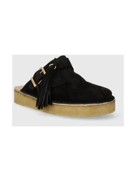 Clarks Originals klapki zamszowe Trek Mule czarny