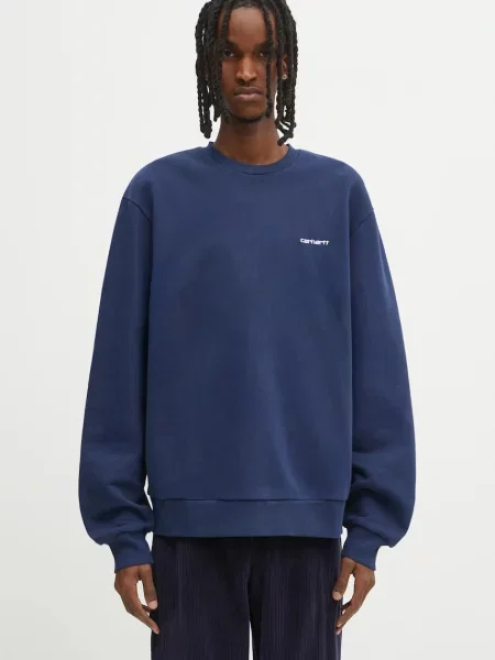 Μπλούζα Carhartt WIP Script Embroidery μπλε