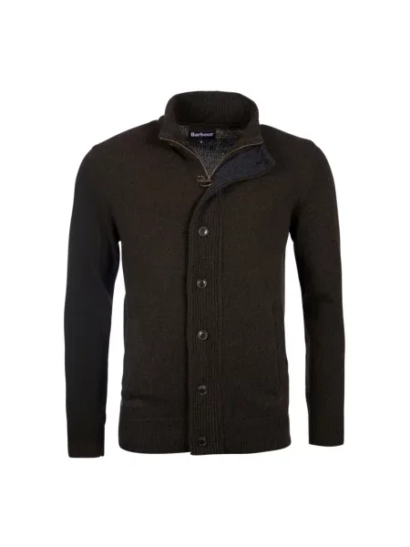 Sweter Barbour wełniany zielony