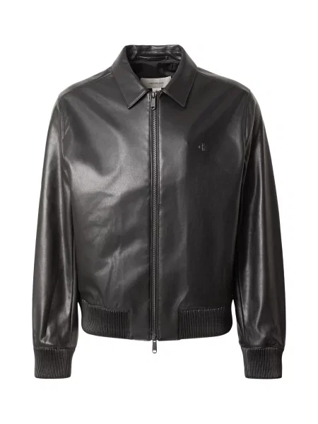 Calvin Klein Jeans Geacă de primăvară-toamnă negru