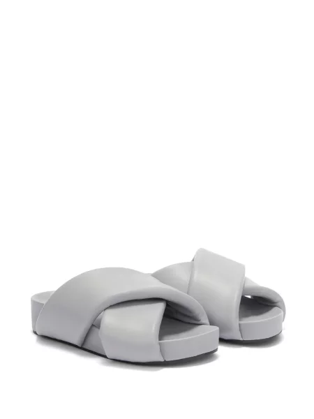 Sandale Jil Sander din piele gri