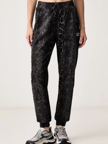 Emporio Armani pantaloni de trening pentru femei cu gri