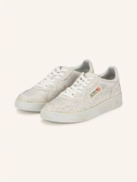 Autry Sneakersy Medalist Low S Ozdobnými Kamínky bílá