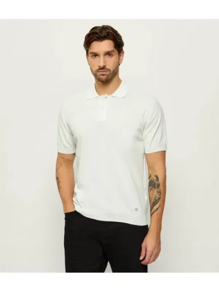 Tricou polo C.p. Company alb