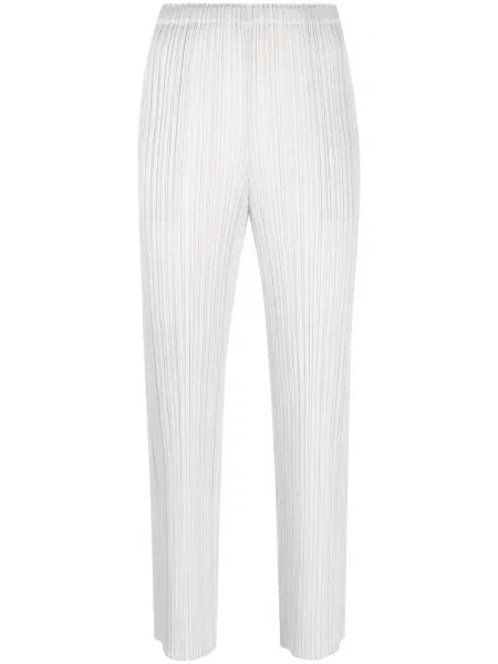 Cropp pantaloni Pleats Please Issey Miyake plisate gri