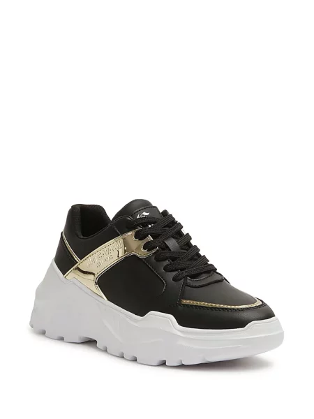 Sneakerși Just Cavalli cu imagine negru
