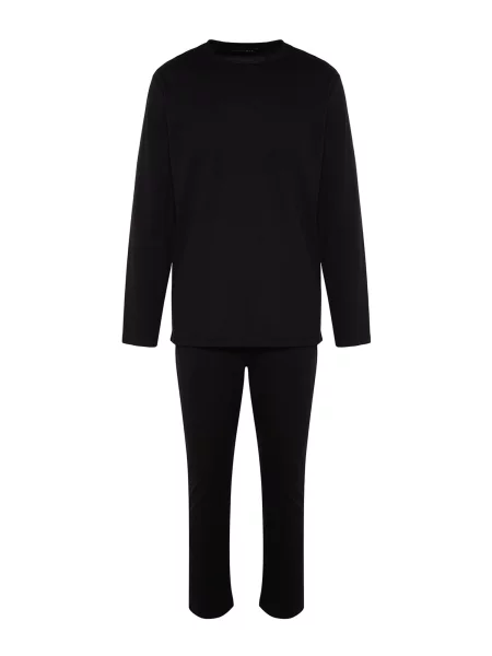 Trendyol Pijama lungă negru