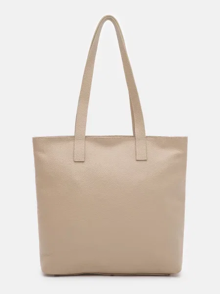Кожаная сумка Royalbag бежевая