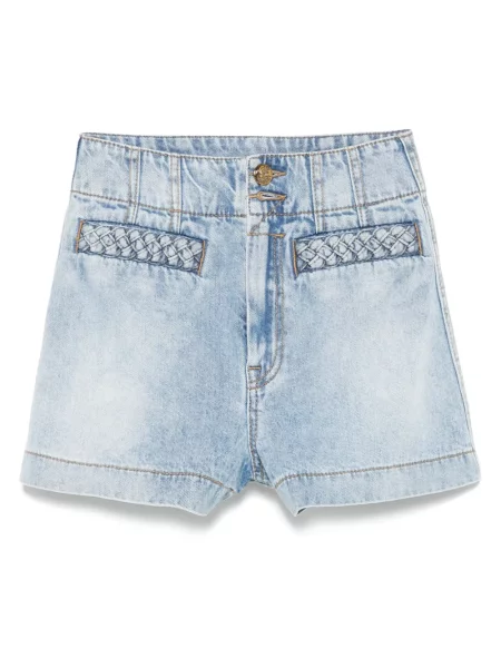 Szorty jeansowe Zimmermann niebieskie