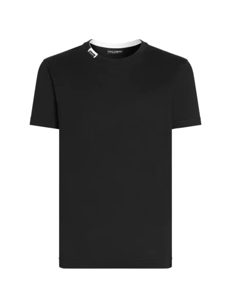 Tricou Dolce & Gabbana cu decolteu rotund albastru