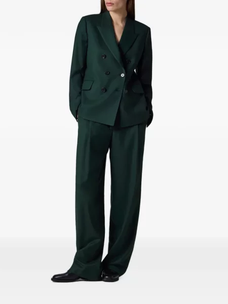 Vlněné dvouřadé sako Paul Smith zelené