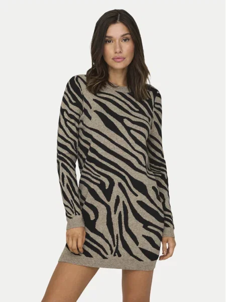 ONLY Трикотажна сукня Jenni коричневий