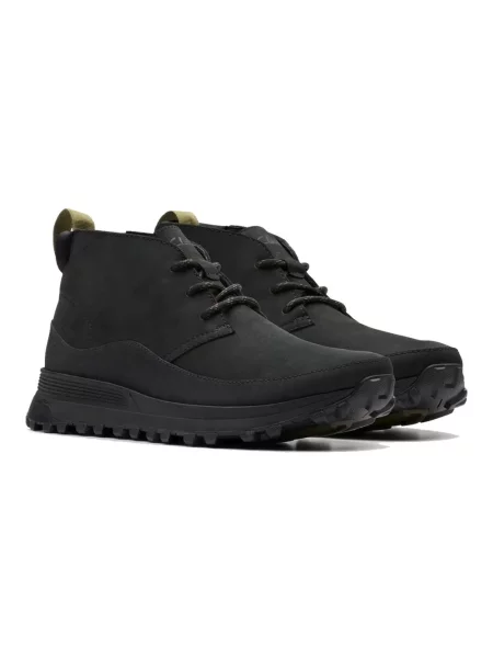 Botki Clarks trekkingowe na koturnie czarne