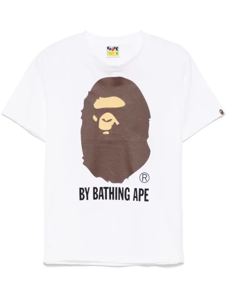 Tricou A Bathing Ape® cu imagine alb