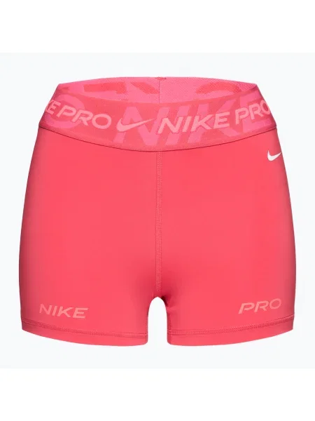 Női sportnadrág Nike Pro Mid Rise 3" aster pink/pinksicle/hot punch/white. Méret: L fehér