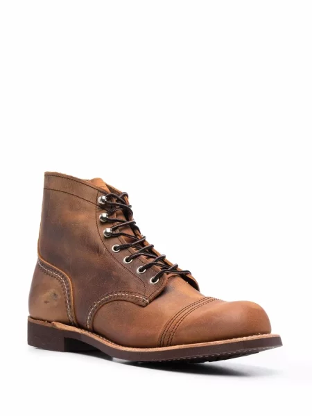 Μποτάκια αστραγάλου Red Wing Shoes με κορδόνια με δαντέλα κόκκινο