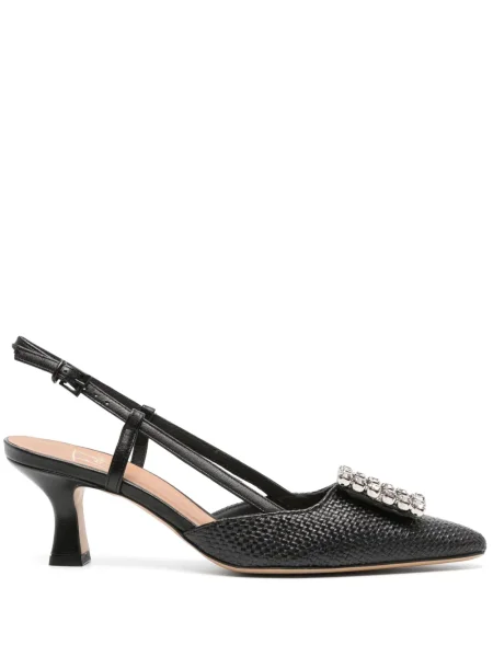 Pantofi cu toc Roberto Festa slingback de cristal negru