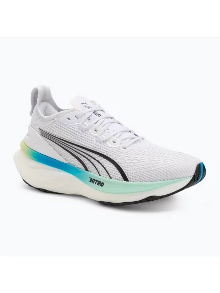 Дамски обувки за бягане PUMA ForeverRun Nitro 2 puma white/mint melt бяло