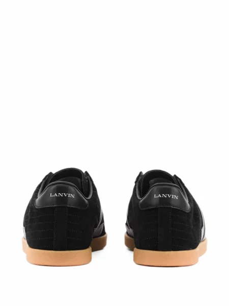 Sneakerși Lanvin din piele de căprioară negru
