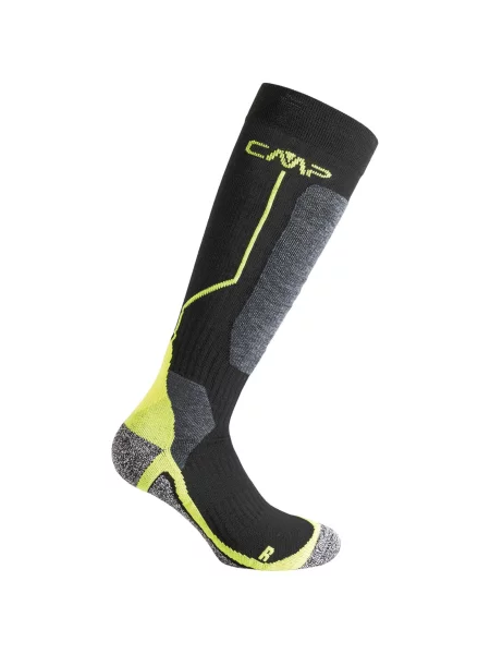 Skarpety narciarskie CMP SKI SOCK WOOL wełniane ocieplane antybakteryjne czarne