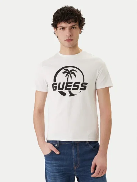 Guess Tricou alb