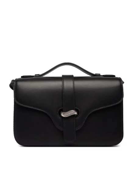 Kožna torba Emporio Armani crna