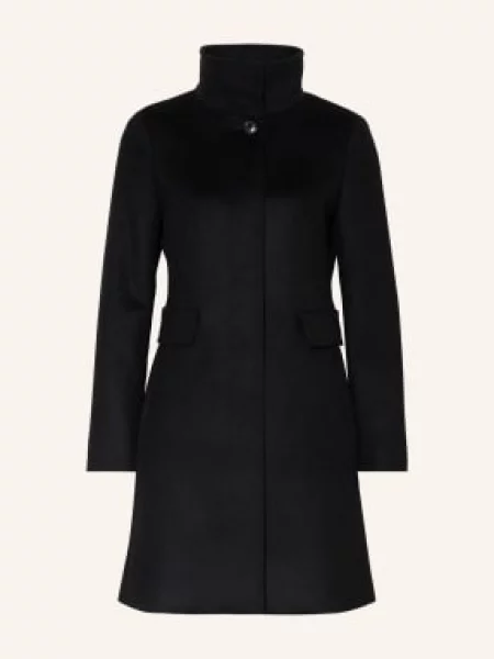 Max Mara Studio Vlněný Kabát Agnese černá