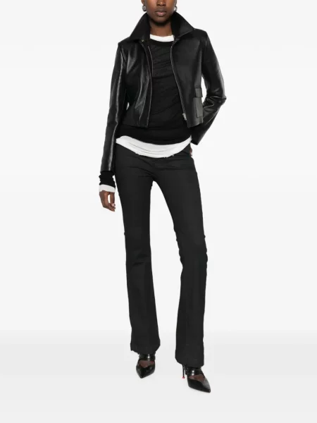 Pantaloni Thom Krom evazate negru