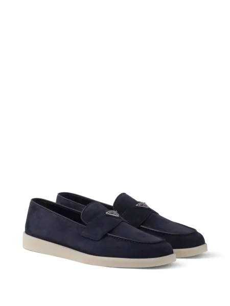 Semišové loafers Prada modré