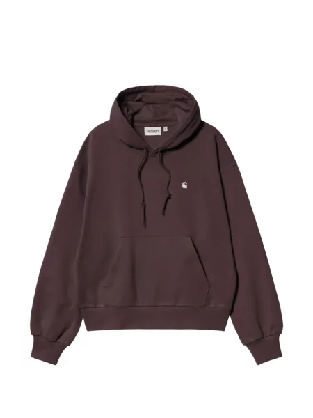 Hanorac cu glugă Carhartt Wip cu glugă maro