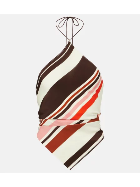 Top Sir din satin cu dungi