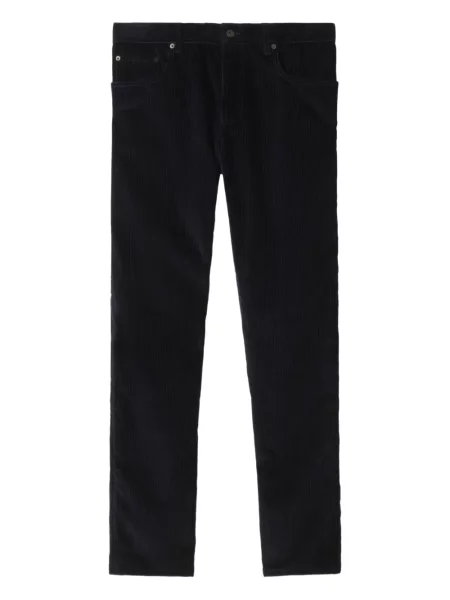 Pantaloni Burberry de catifea cord albastru
