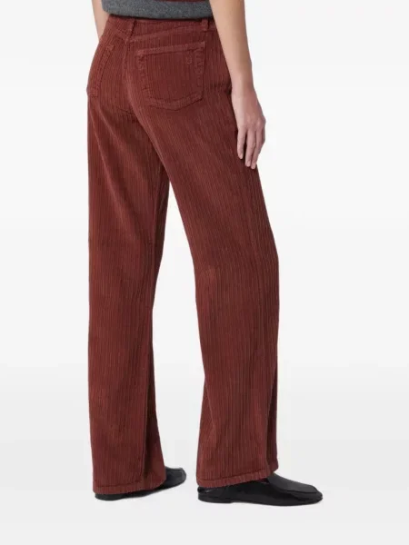 Pantaloni Alexandra Golovanoff de catifea cord maro