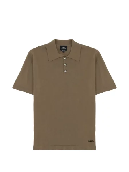 Polo marškinėliai A.p.c. ruda