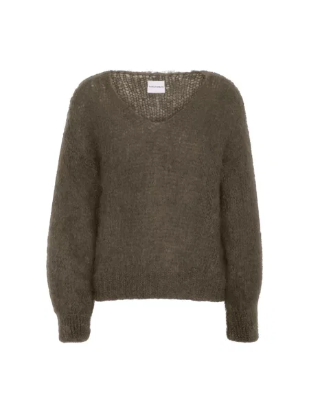 Sweter Americandreams wełniany szary