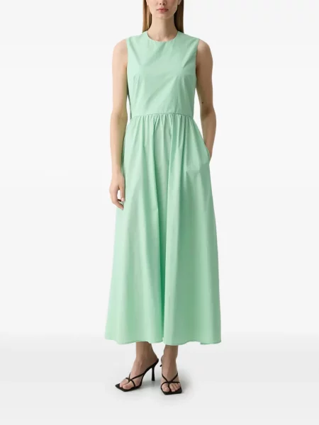 Rochie maxi Benetton fără mâneci verde