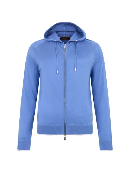 Cardigan Moorer cu cordon albastru