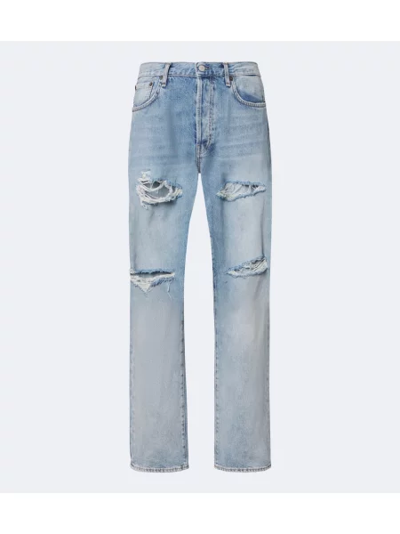 Džínsy s rovným strihom Acne Studios modrá