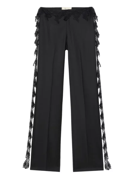 Pantaloni Blumarine din dantelă negru