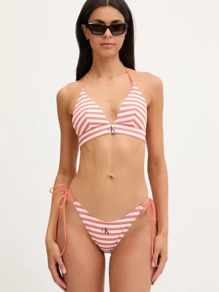 Calvin Klein plavková podprsenka oranžová