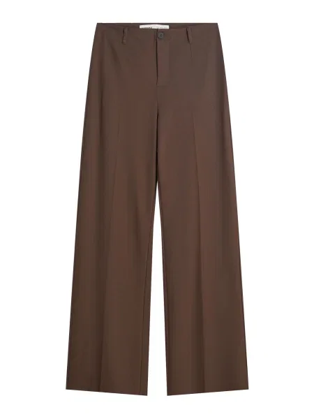 Bershka Hlače na rob temno rjava